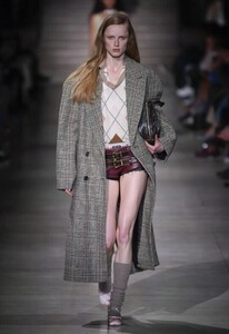 MIU MIU ミュウミュウ 22AW ランウェイピース　オーバーサイズ コート チェック 38 タグ付き未使用