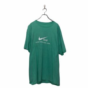 NIKE 半袖 プリント Tシャツ ナイキ XL~ グリーン ビッグサイズ クルーネック 古着卸 アメリカ仕入 a605-5799