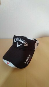 Callaway　キャラウェイ　 サンバイザー ゴルフ　フリーサイズ 白　黒