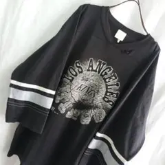 古着 80s  NHL  KINGS ホッケーシャツ ロンT 七分丈 キングス