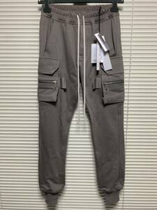 新品《 RICK OWENS リックオウエンス 》MASTODON CARGO ( DUST ) 46 マストドン カーゴ パンツ ダスト スウェットパンツ ジャージ スキニー