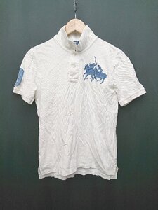 ◇ Polo by Ralph Lauren キッズ 子供服 ダブルビッグポニー 半袖 ポロシャツ サイズL(14-16) オフホワイト系 メンズ P