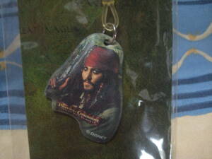 ♪　 Disney PIRATES of the CARIBBEAN ジャックスパロウストラップ　未使用 ♪