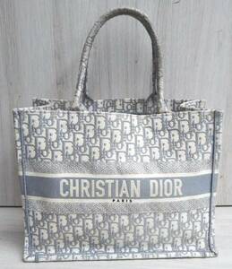Christian Dior クリスチャン・ディオール トロッター 50-MA-0231 ブックトート ホワイト/グレー系 レディース ブランドバッグ
