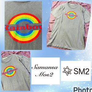 サマンサモスモス★SM2★レインボープリント★ロゴT★カットソー★Tシャツ