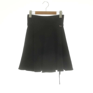 エクストリームカシミア extreme cashmere 24AW Girl Skirt フレアスカート ニット ミニ カシミヤ 黒 ブラック /ES ■OS レディース