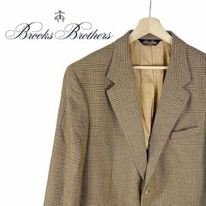 10M495◯ 90s Brooks Brothers ブルックスブラザーズ USA製 ウール100% タータンチェック 総裏 テーラードジャケット アメリカ製 希少