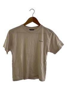 BALENCIAGA◆Tシャツ/-/コットン/CRM/556155/フロント裾にシミ・着用感有