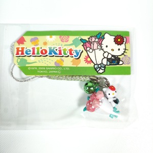 ☆超レア☆ ハローキティ 2009年 お仕事シリーズ フラワー バラの花束 根付け Hello Kitty サンリオ Sanrio ストラップ