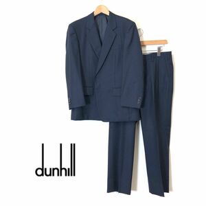 1K2573-F-N◆ dunhill ダンヒル セットアップ スーツ シングル テーラードジャケット スラックス ◆ YA9 ウール ネイビー 古着 メンズ 秋冬