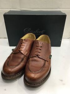 【Paraboot パラブーツ】ドレスシューズ UK8 ブラウン レザー シャンボード 710708 2410oki n