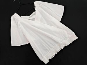 ネコポスOK ef-de エフデ 大きいサイズ ブラウス シャツ size15/白 ■◆ ☆ ega8 レディース