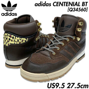 稀少■adidas (アディダス) CENTENIAL BT センテニアル ブーツ US9.5 27.5㎝ 茶金レオパード柄 豹柄 [Q34560] ABC-MART限定