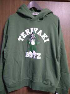 A BATHING APE　エイプ　TERIYAKI BOYZ テリヤキボーイズ　パーカー　Ｍサイズ　スウェット　シャーク　緑