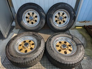 DAYTONA CENTER LINE 265/70R16 8J+11 6穴 PCD139.7 16インチ スタッドレスタイヤホイール 4本セット 152 