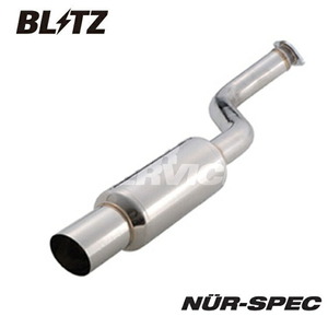 ブリッツ カローラランクス ZZE123 マフラー S ステンレス MT2190 BLITZ NUR-SPEC S ニュルスペック W