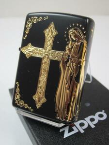 Zippo マリア クロス・Maria＆Cross GDゴールド金・2面柄 新品