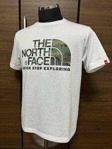 THE NORTH FACE(ザ・ノースフェイス） S/S CAMOUFLAGE LOGO TEE（カモフラージュロゴティー）NT31932 ホワイト M 人気モデル！GOLDWIN