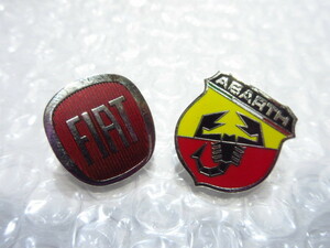 【Spiral】フィアット&アバルト ピンバッチset 新品/FIAT/ABARTH/