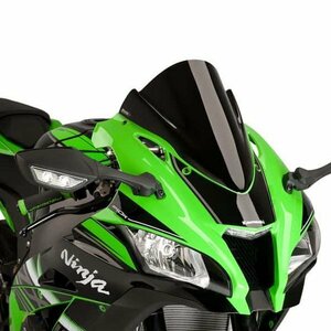 在庫あり Puig 8912N スクリーン Kawasaki ZX-10R (16-20) [ブラック] プーチ レーシング タイプ