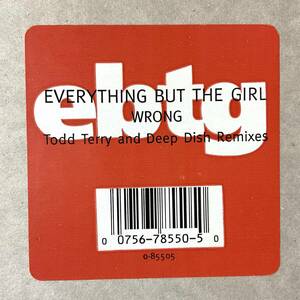 RARE Everything But The Girl Wrong (Todd Terry Remix +2 ) US 1996 ORIGINAL *12“レコード LICCA*RECORDS 501 DEEP HOUSE ハウス 美盤