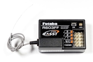【ゆうパケット3cm/同梱不可】フタバ R603FF FASST C-1 2.4GHz受信機