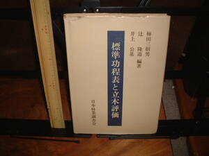 絶版レア　標準功程表と立木評価　日本林業調査会　井上公基/辻隆道/梅田三喜男