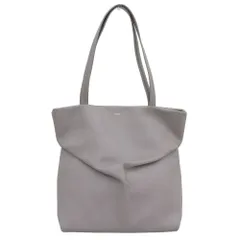 超美品 クロエ Chloe 2021年商品 Judy East West Leather Tote ジュディ レザー ショルダー トートバッグ レディース グレー 旅 数回使用程