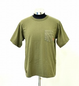 WTAPS ダブルタップス DESIGN SS : POCKET / TEE. COTTON デザインポケットTシャツ M OLIVE DRAB 171ATDT-CSM01S 半袖 ポケT クルーネック