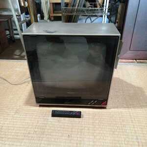 SANYO カラーテレビジョン トランジスタ式 C-14B1A COSMO コスモ Beamliner リモートコントロール 昭和レトロ アンティーク 通電確認済み♪