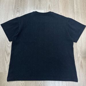 【極美品】LOUIS VUITTON ルイヴィトン 現行品 ハーフ モノグラム ポケット ピケコットン Tシャツ size M ブラック