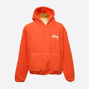 ★SALE★STUSSY/ステューシー★Bronson Sherpa Hoodie/シェルパプルオーバーパーカー (Safety Orange/L)