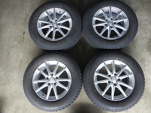 2210-344　weds　アルミホイール＆スタッドレスタイヤ　215/65R16　2019年　4本セット　個人宅発送不可商品