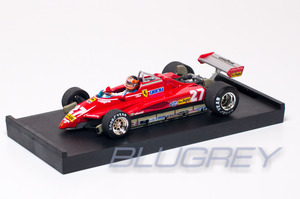 ブルム 1/43 フェラーリ F1 126C2 ジル ヴィルヌーブ フィギア付き 1982 ブラジルGP BRUMM FERRARI GILLES VILLENEUVE