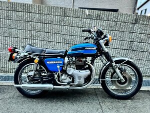 KAWASAKI カワサキ W3 650RS BLUE 実働 ビンテージ バイク 旧車 中古車 希少 廃番 絶版車 現状出品