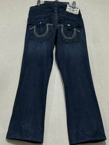 TRUE RELIGION トゥルーレリジョン BOOT CUT （BILLY）ブラックレインボー デニムパンツ 濃いめインディゴ 米国製 28 　 BJBD.F