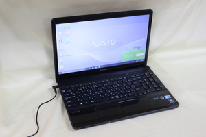 中古ノートパソコン SONY VAIO VPCEB49FJ Windows10 COREi5 4GB 500GB 15.5inchワイド HD テンキー付 Blu-Ray・Bluetooth・カメラ内蔵 OS有