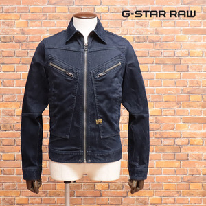 1円/秋冬/G-STAR RAW/XXSサイズ/Gジャン AIR FORCE DENIM JKT D18110-C554 ベルベット調 ワイルド 新品/濃紺/ダークネイビー/jh216/