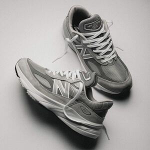 26cm new balance m990gl6 grey 990 v6 グレー 992 993 m990bk6 v5 v4 アメリカ製 26 本物