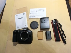 T【コ6-30】【60サイズ】▲Canon キヤノン/EOS R ミラーレス一眼カメラ ボディ/通電可/※動作未確認・液晶に傷有り