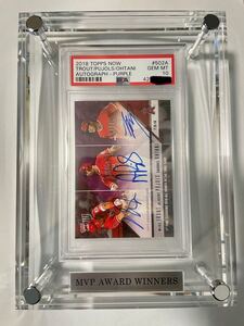 大谷翔平　トラウト　プホルス　直書き直筆サイン　 PSA10 topps now ルーキー　2018年　