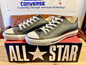 ★☆90s!USA!希少レア!!コンバース ALL STAR LEATHER ネイビー 6.5 25cm converse オールスター レザー 紺 ビンテージ デッド 2102 N☆★