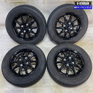 アトレーワゴン 等 G-SPEED 4-13+45 4H100 2023年製 バリ溝 ハンコック KINERGY ECO2 165/65R13 13インチ 4本セット 009