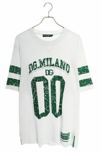 ドルチェアンドガッバーナ DOLCE & GABBANA G8RZ2Z サイズ:48 ロゴ刺繍Tシャツ 中古 BS99