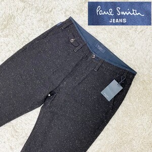 【未使用★】Мサイズ Paul Smith JEANS トラウザーパンツ◆ネップツイード生地☆ポールスミスジーンズ (11)