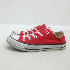 s■【22.5cm】コンバース/CONVERSE NEXTER キャンバススニーカー/赤/LADIES/34【中古】