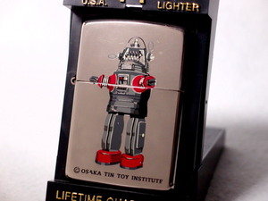 絶版品 新品ZIPPO 1997年ROBOTOシリーズ★OSAKA TIN TOY INSTITUTE ROBOTO 05★昭和レトロブリキROBOTOデザイン/入手困難