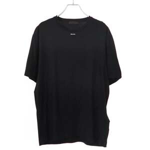 PRADA プラダ 23SS エンボスロゴストレッチクルーネックTシャツ UJN843 S231 ブラック M ITTVMLPT4MDC