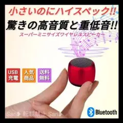 超ミニ 超小型 Bluetooth ワイヤレススピーカー ポータブルスピーカー