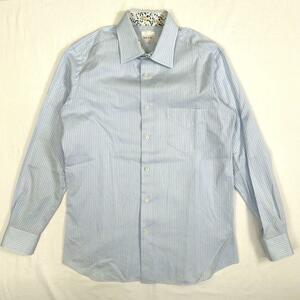 定価19,800円　Paul Smith ポールスミス　CONTRAST STITCH STAIN STRIPE DRESS SHIRT　長袖シャツ　ドレスシャツ　273205　sizeL　メンズ